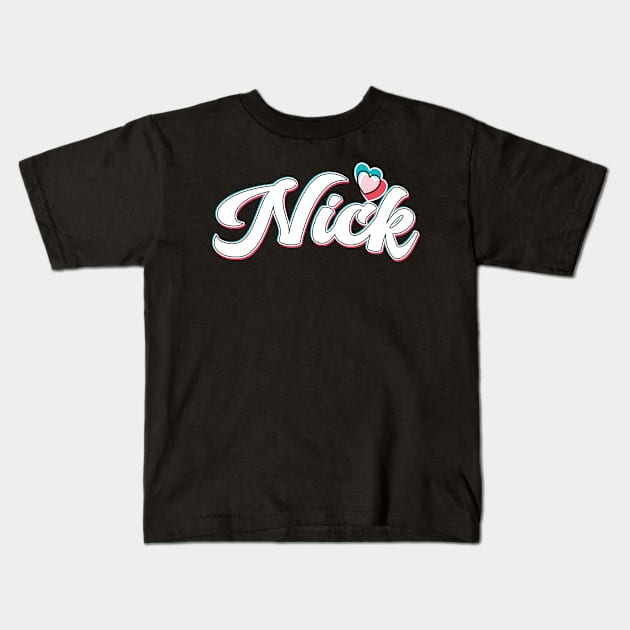 NICK IS MY FAV - FAN ART OF TIKTOKERS Kids T-Shirt by KathyNoNoise